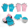 Solid Color Touch Screen Knit Gloves